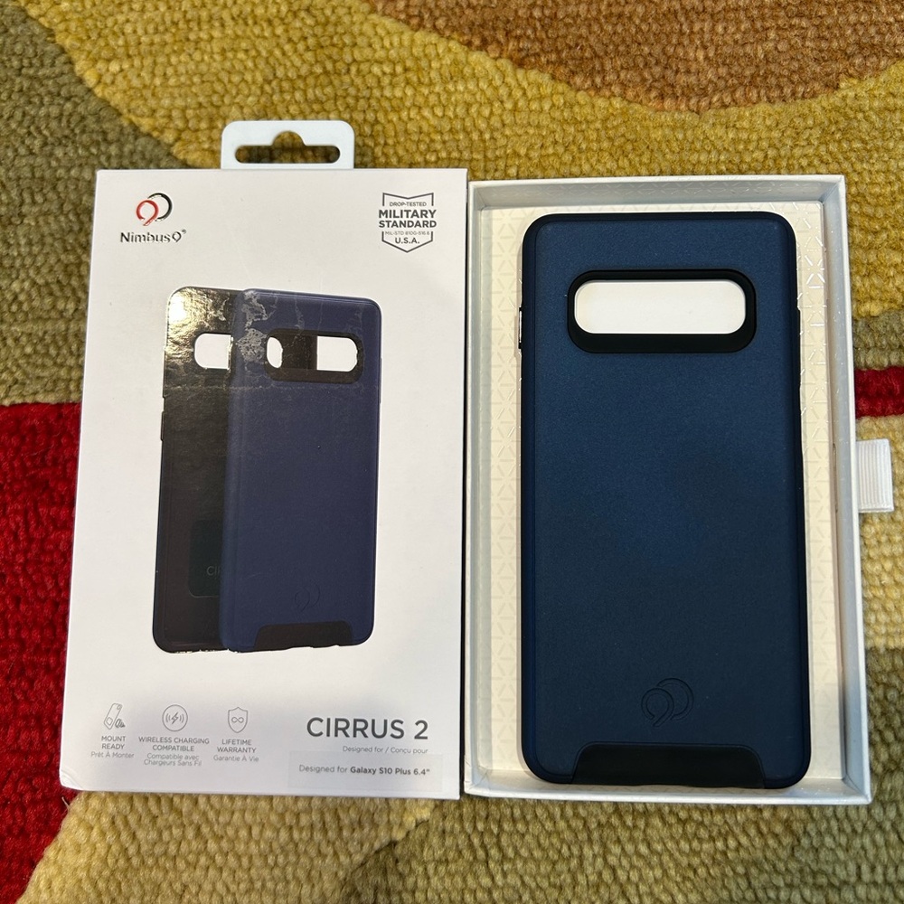 NWT Nimbus 9 Cirrus 2 Samsung Galaxy S10 Plus 6.4” Navy Blue Phone Case Military